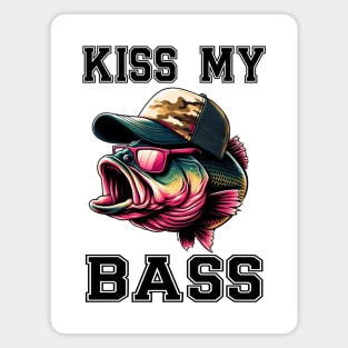 Kiss My Bass Magnet